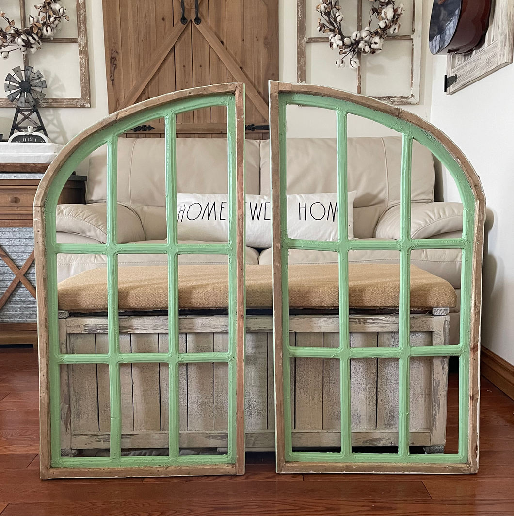 Large Rustic Farmhouse Cathedral Wood Arch Set Of Two