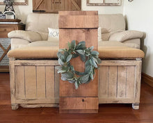 Load image into Gallery viewer, Farmhouse Wooden Shutter Wall Decor Including Wreath