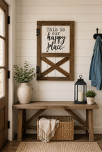 Load image into Gallery viewer, This Is Our Happy Place Barn Door Wall Decor