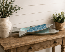 Load image into Gallery viewer, Coastal Farmhouse Decorative Trays Set Of Two