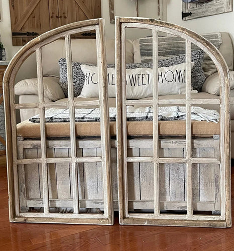 Reserved For Karen Rustic Farmhouse Cathedral Wood Arch Set