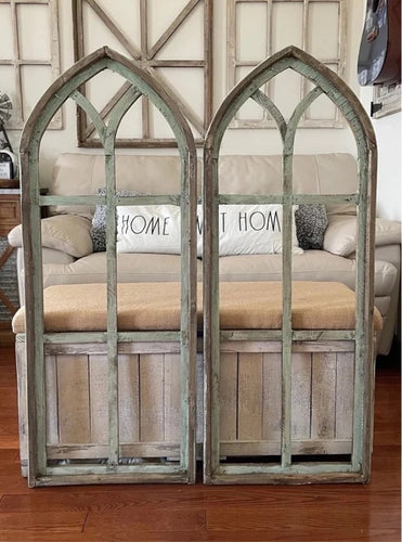 Large Rustic Farmhouse Wood Cathedral Arch Wall Decor