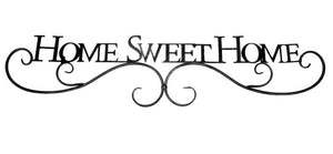 Large Home Sweet Home Metal Wall Decor