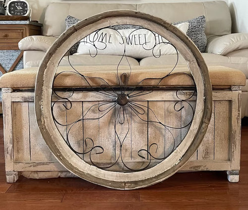 Rustic Farmhouse Wood And Metal Decorative Wall Decor
