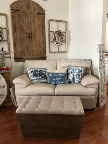 Wood Bench With Storage