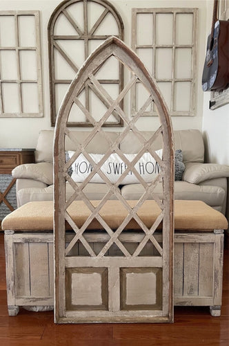 Large Rustic Farmhouse Wood Cathedral Arch