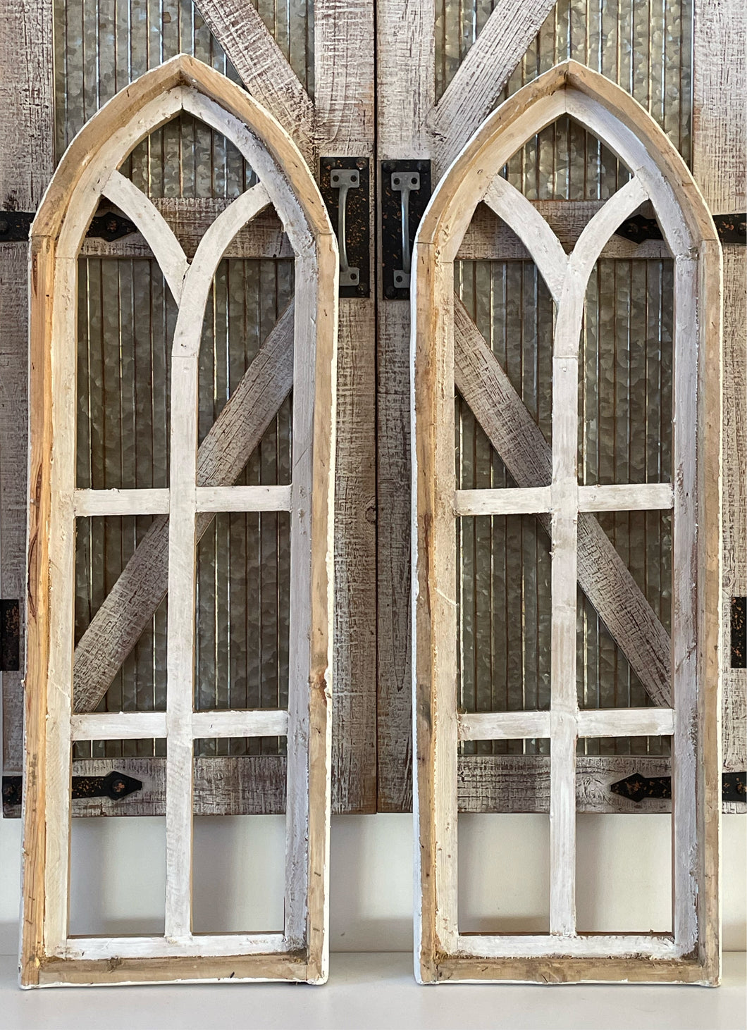 Farmhouse Cathedral Arch Wood Wall Decor