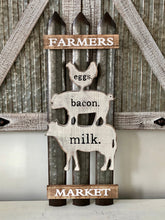Load image into Gallery viewer, Farmers Market Wood And Metal Wall Decor