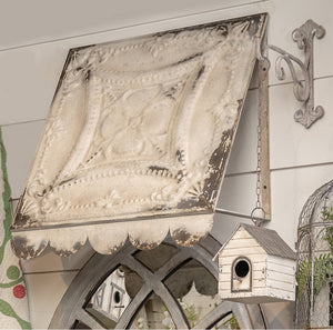 French Country Farmhouse Vintage Style Decorative Metal Awning