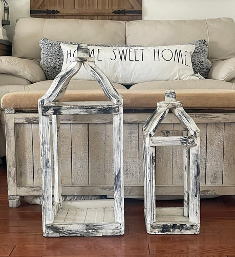 Wood Rustic Farmhouse French Country Lantern