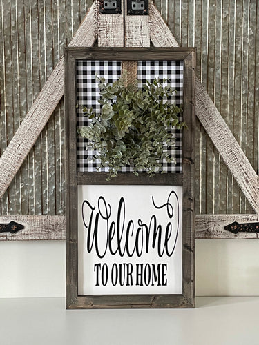 Welcome To Our Home Wall Decor Including Wreath