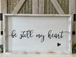 Be Still My Heart Wood Wall Decor