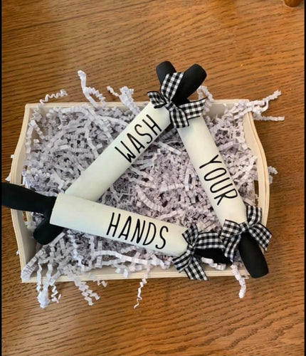 Wash Your Hands Tiered Tray Mini Rolling Pin Set