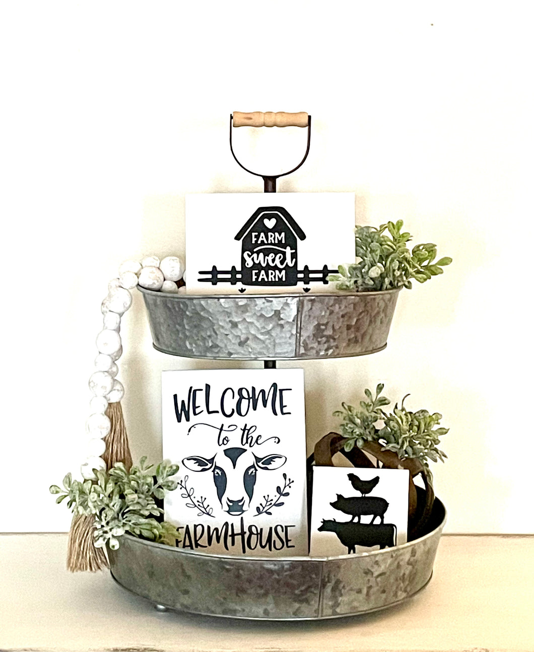 Tier Tray 3 Piece Sign Set