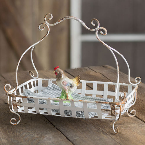 Metal Basket Table Decor