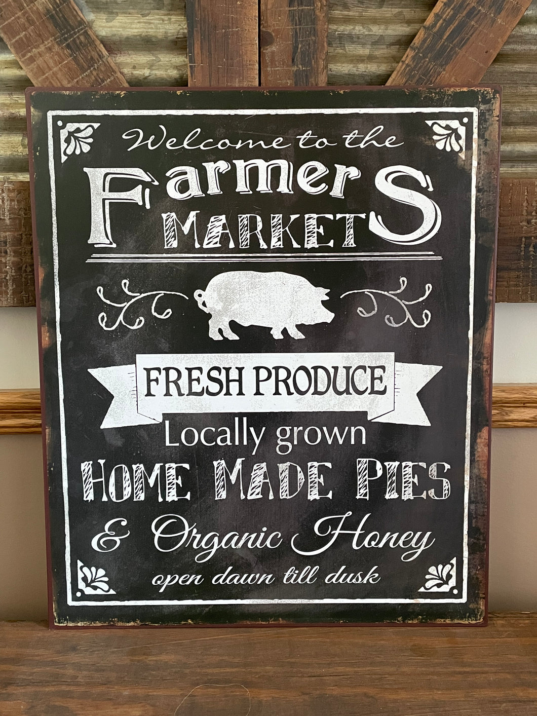 Farmer’s Market Metal Sign