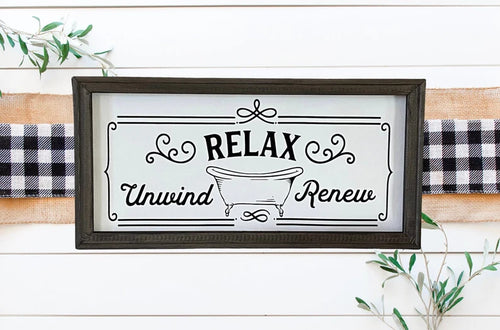 Relax Bathroom Wall Decor