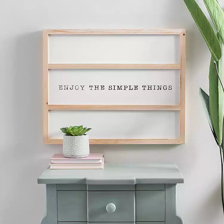 Simple Things Wood Wall Decor