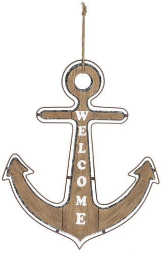 Welcome Anchor Wall Decor