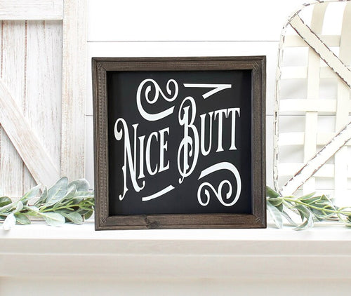 Nice Butt Farmhouse Bathroom Wall Decor