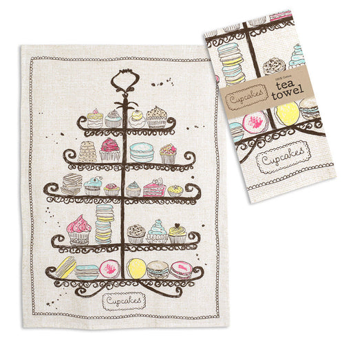 Cupcake Tea Towel