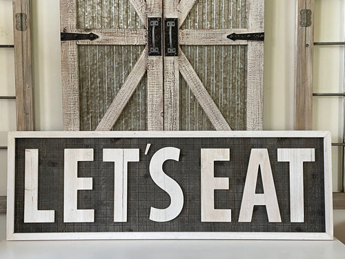 Let’s Eat Wood Wall Decor