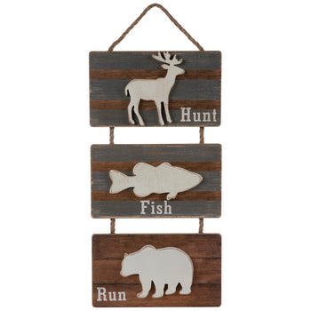 Hunt Fish Run Wall Decor