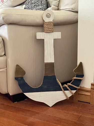Wood Anchor Wall Decor