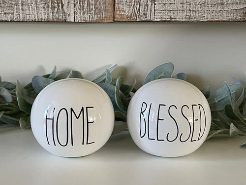 Two Piece Orb Set Table Decor