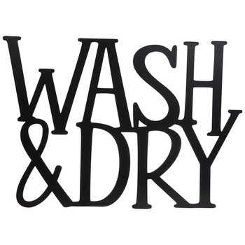 Wash And Dry Metal Wall Decor