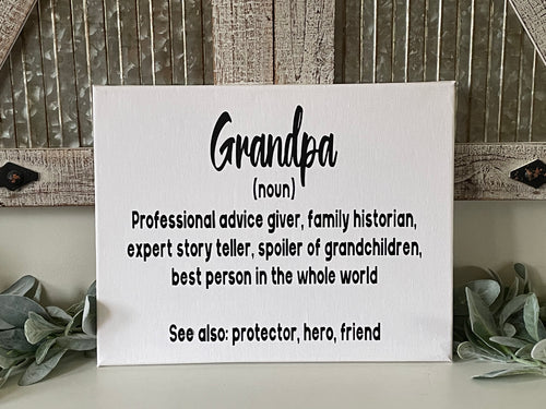 Grandpa Wall Decor