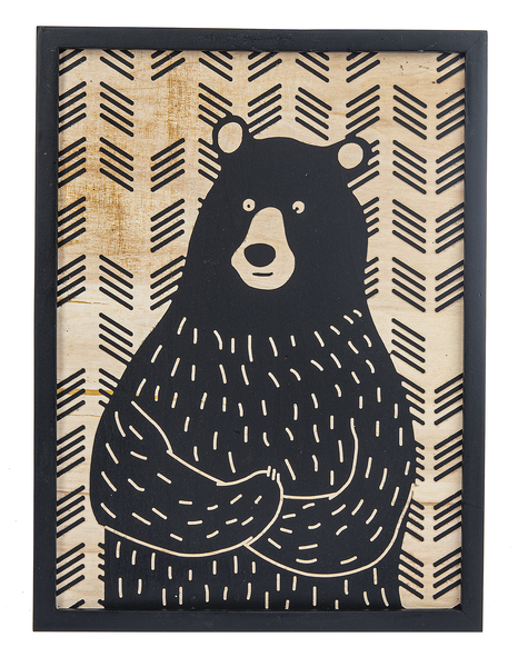Bear Wood Wall Decor