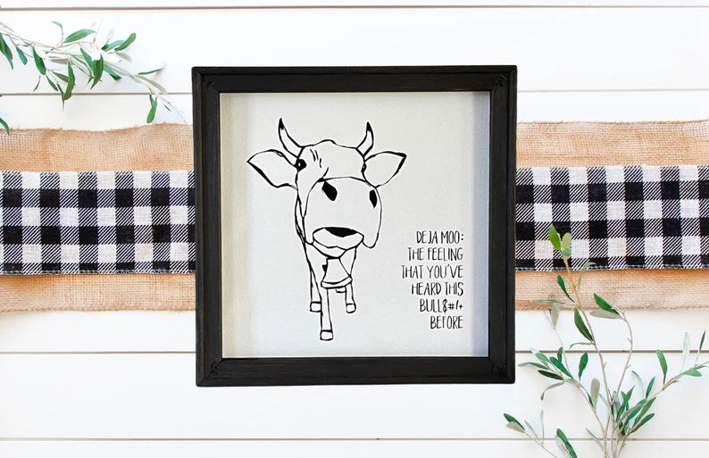 Cow Déjà Moo Wall Decor