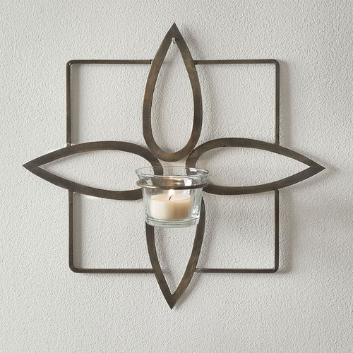 Tea light wall sconce