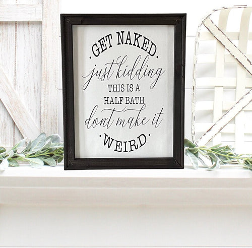Get Naked Bathroom Wall Decor