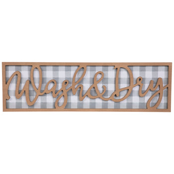 Wash And Dry Wood Wall Decor