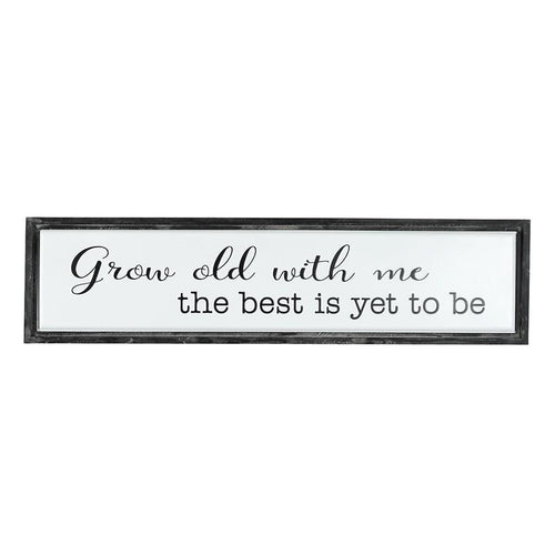 Grow Old With Me Wood And Metal Wall Decor