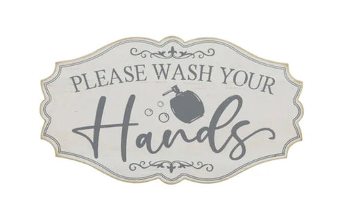 Please Wash Your Hands Bathroom Wall Decor