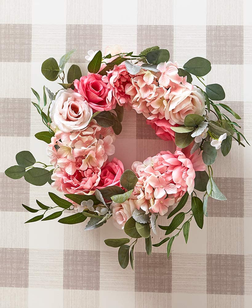 Cottage Rose Wreath