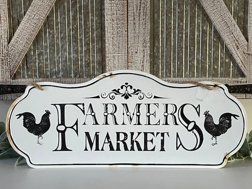 Farmer’s Market Metal Farmhouse Wall Decor