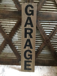 Wood Garage Sign