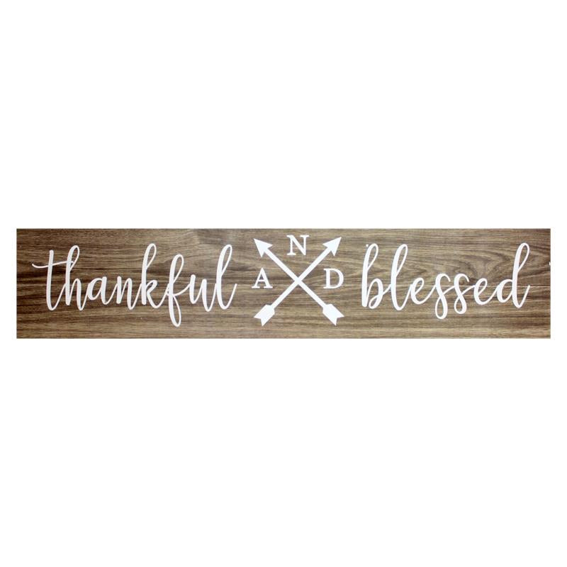 Thankful And Blessed Wood Wall Decor