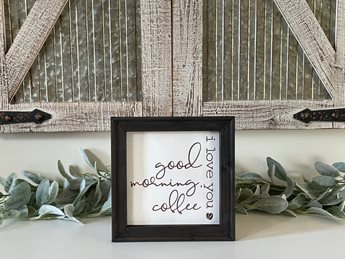 I Love You Coffee Wall Decor