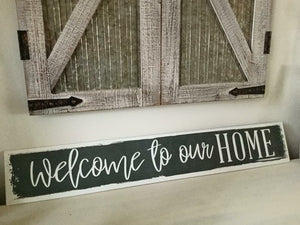 Welcome To Our Home Metal Wall Decor