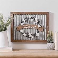 Load image into Gallery viewer, Blessed Wood And Metal Wall Decor