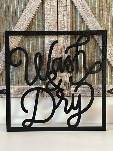 Wash And Dry Wood Wall Decor