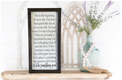 Beginning Of A New Day Wall Decor