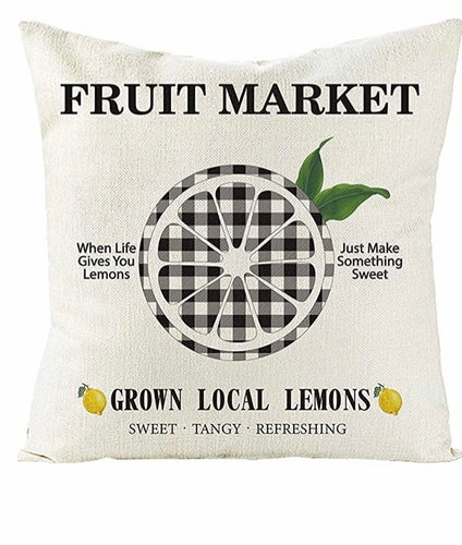 When Life Gives You Lemons Pillow Cover