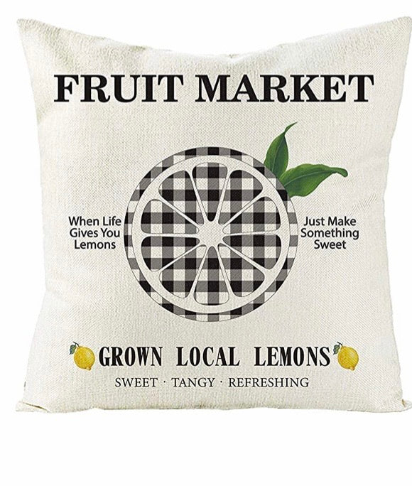 When Life Gives You Lemons Pillow Cover