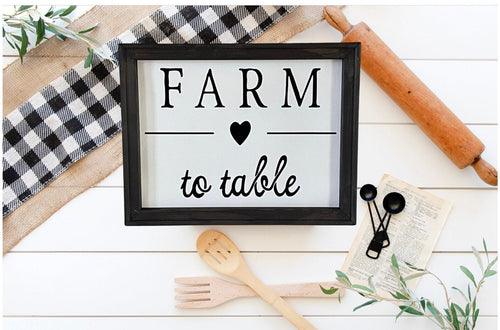 Farm To Table Wall Decor